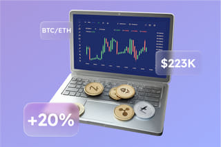 AI automated trading system technology visualization on Falcon Vestara